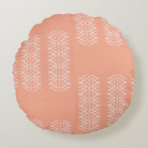 Oreiller rond orange pâle