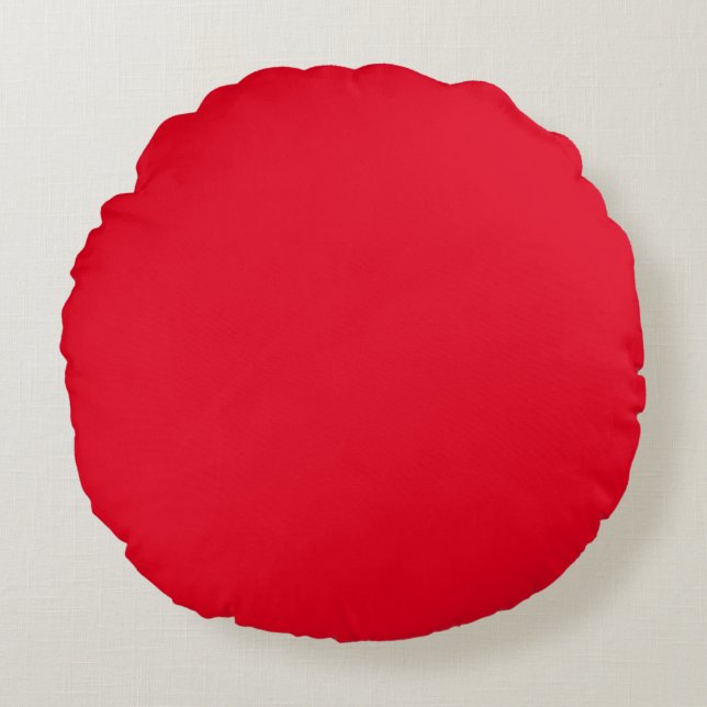 Coussins Ronds Oreiller rond rouge  (Devant)