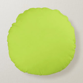 Coussins Ronds Oreiller rond vert citron (16 po)
