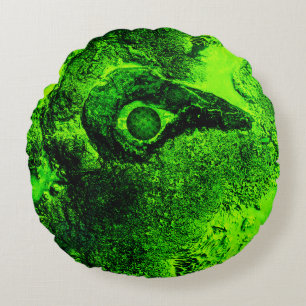 Coussins Ronds oreiller rond vert émeraude