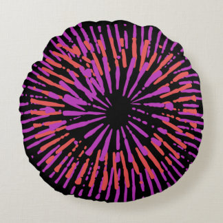 Coussins Ronds Oreiller rond violet coloré moderne