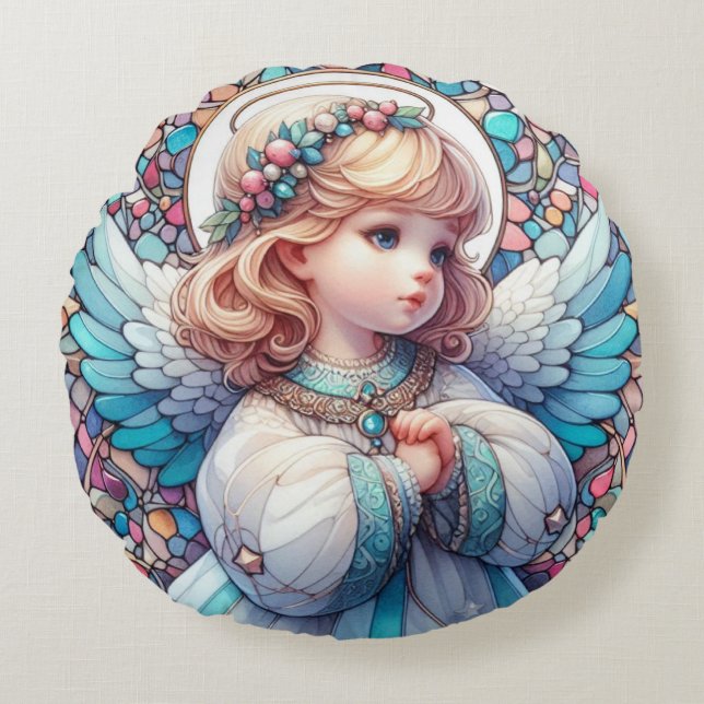 Coussins Ronds Oreiller ronde Angel (Devant)