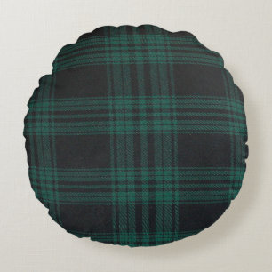 Coussins Ronds Oreiller ronde Tartan (16 po)