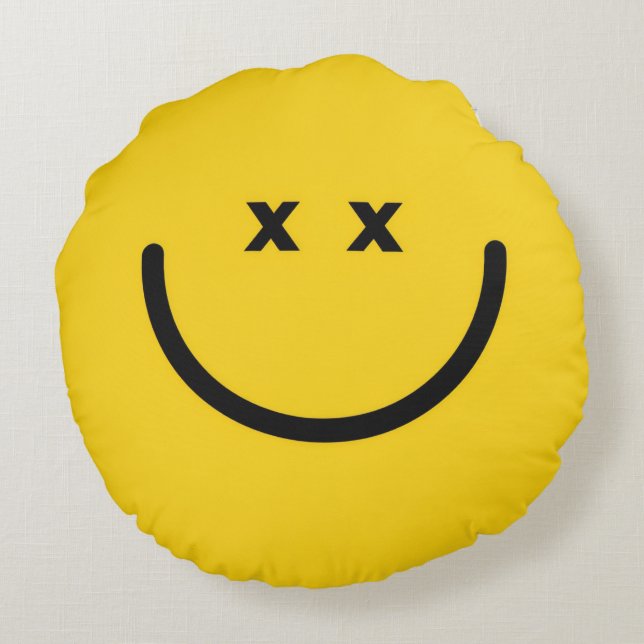 Coussins Ronds Oreiller sourire (Dos)