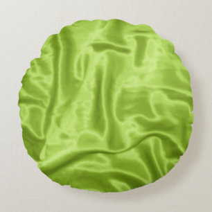 Coussins Ronds Oreiller vert Satin-Round