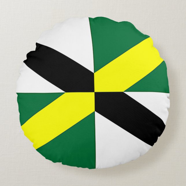 Coussins Ronds Oreillers à lancer rond avec le drapeau de Montere (Devant)