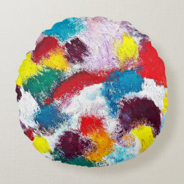 Coussins Ronds Oreillers à lancer vibrants