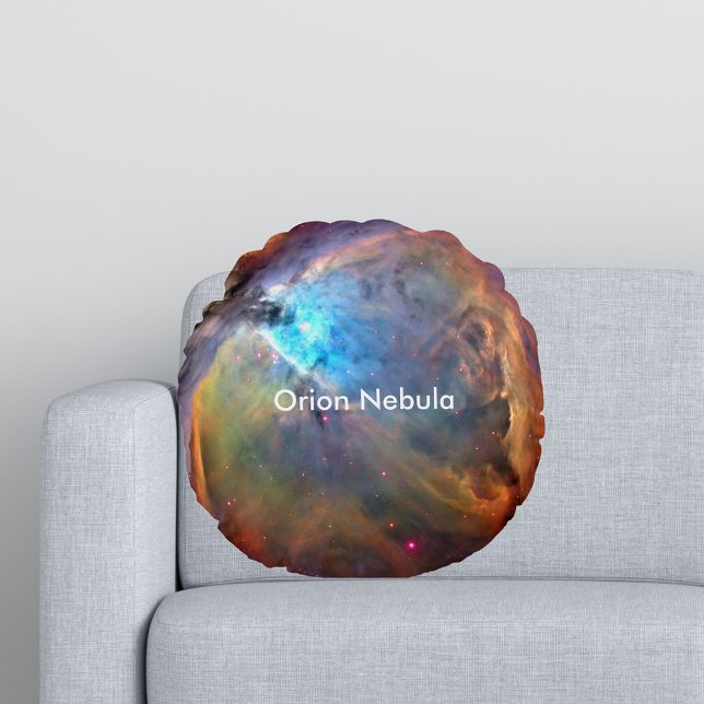Coussins Ronds Orion Nebula Space Galaxy (Orion Nebula Space Galaxy Round Pillow)
