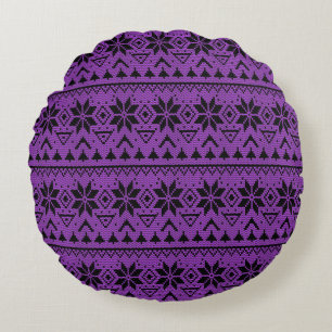 Coussins Ronds ornement de Noël nordique hiver scandinave nork