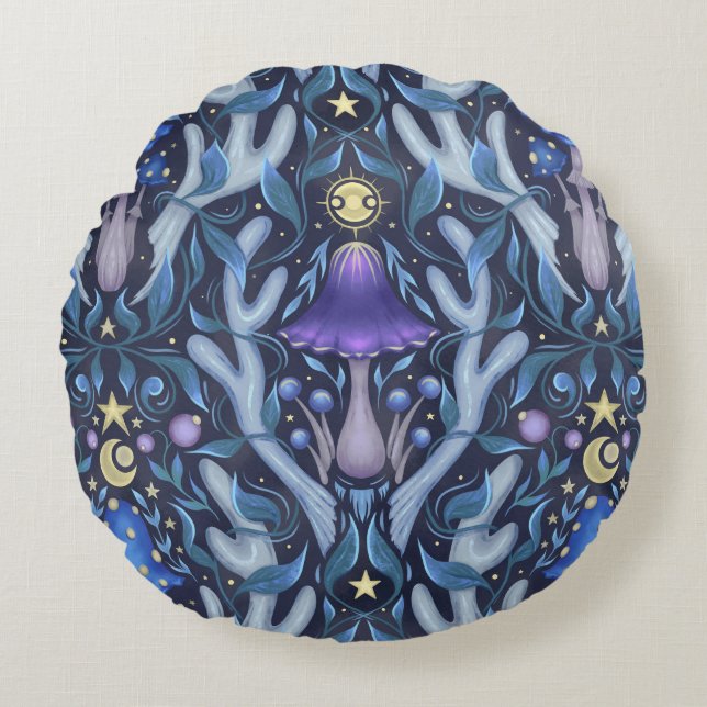 Coussins Ronds Ornement magique (Devant)