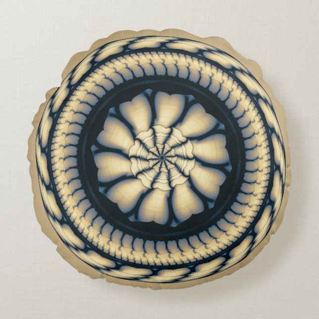 Coussins Ronds Ornement rond moderne (Devant)