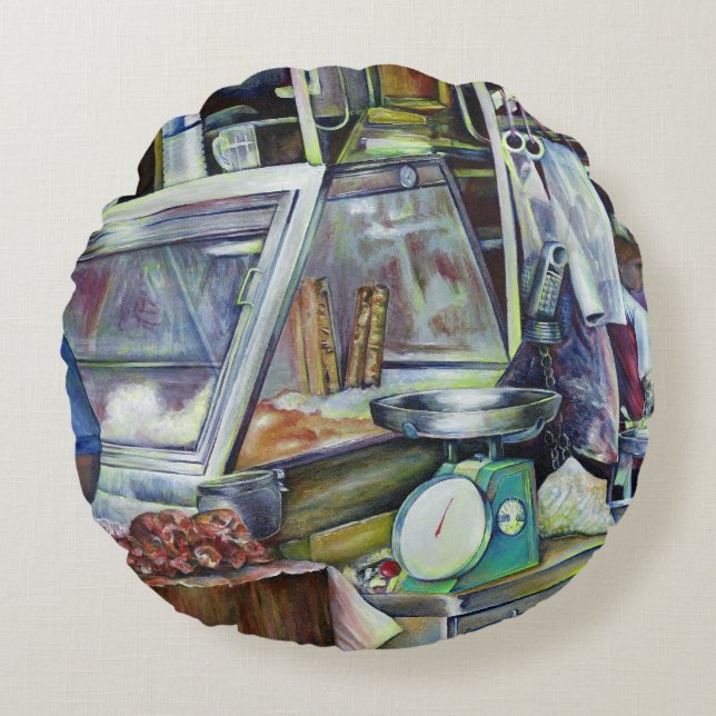 Coussins Ronds Où est le Fish Head Curry ? Singapour (Devant)