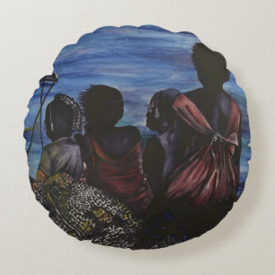 Coussins Ronds Où est papa ? Harbour Island (Bahamas)