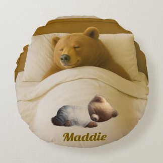 Coussins Ronds Ours Rond Personnalisé Mignon Oreille Jeu