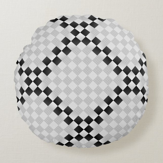 Coussins Ronds Pad d'échecs par Kenneth Yoncich (Devant)