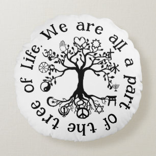 Coussins Ronds Paix sur Terre