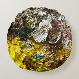 Coussins Ronds Palette de l'artiste #1