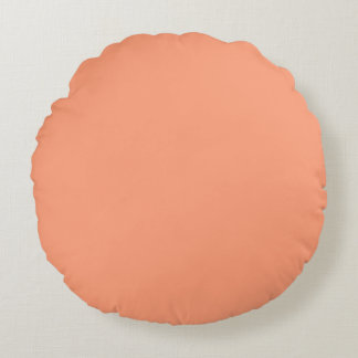 Coussins Ronds Palette Rouge Lueur de Pêche