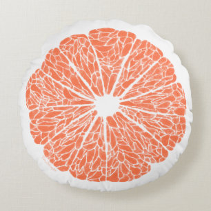 Coussins ronds - pamplemousse à adapter