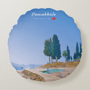 Coussins Ronds Pamukkale, Turquie - Piscines thermales