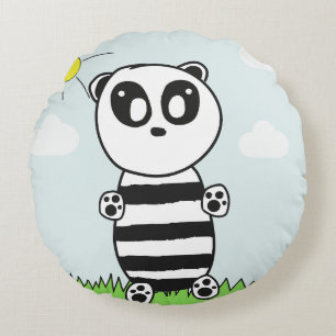 Coussins Ronds Panda Kids