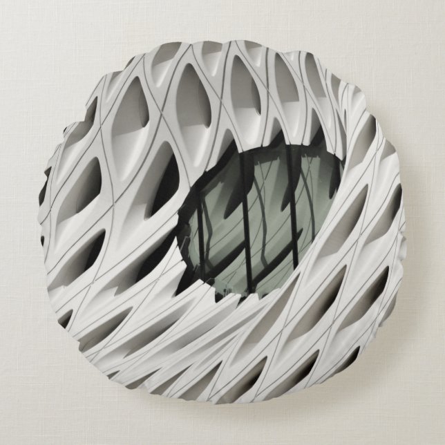 Coussins Ronds Panneau en verre couleur noire ovale sur surface b (Devant)