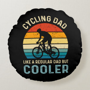 Coussins Ronds Papa cycliste   Cycliste   Cycologiste   Aventure