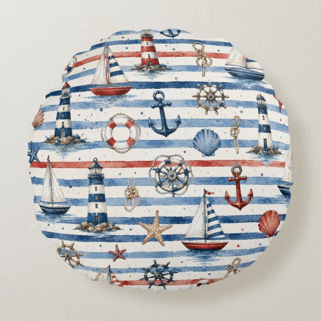 Coussins Ronds Papier d'emballage (Devant)