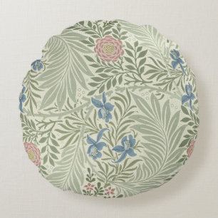 Coussins Ronds Papier peint floral Larkspur de William Morris