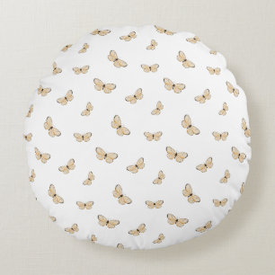 Coussins Ronds Papillon Motif Volant Fantaisiste