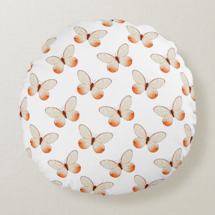 Coussins Ronds Papillon Motif Volant Fantaisiste
