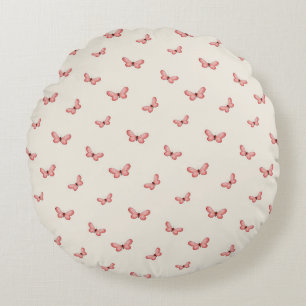 Coussins Ronds Papillon Motif Volant Fantaisiste