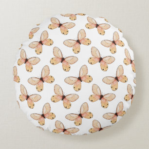 Coussins Ronds Papillon Motif Volant Fantaisiste