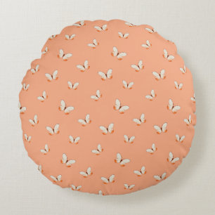 Coussins Ronds Papillon Motif Volant Fantaisiste
