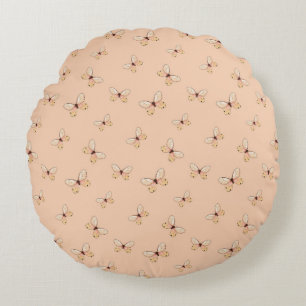 Coussins Ronds Papillon Motif Volant Fantaisiste