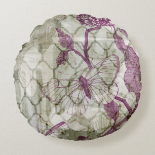 Coussins Ronds Papillons arabes IV