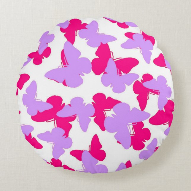 Coussins Ronds Papillons posés (Devant)