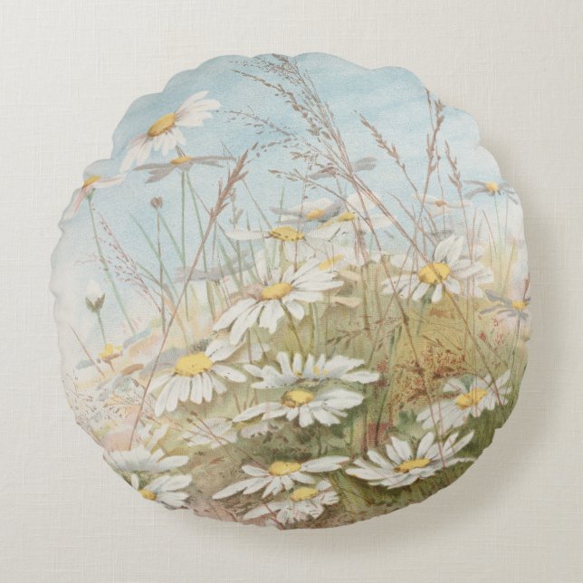Coussins Ronds "Pâques apporte le printemps naissant"  (Devant)