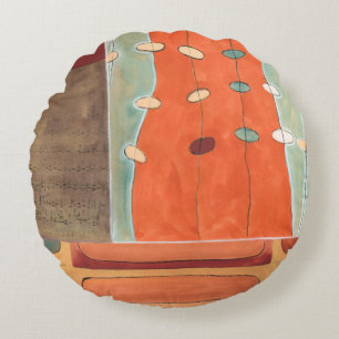 Coussins Ronds Parade Abstraite des oeufs par Erica J Vess