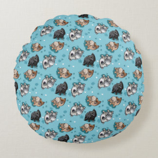 Coussins Ronds Parade KiniArt Pom
