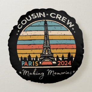 Coussins Ronds Paris France Créer des souvenirs 2024