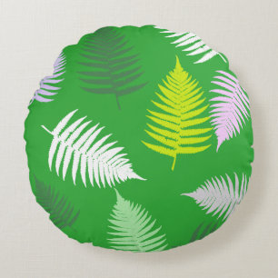 Coussins Ronds Pastel Colors Lucky Fern