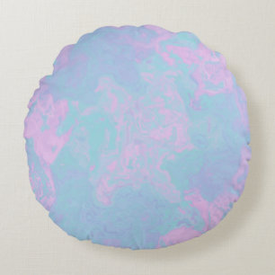 Coussins Ronds Pastel Marbré