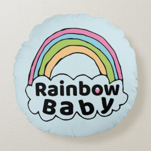 Coussins Ronds Pastel Rainbow Baby Birth Blessing Birth Miracle