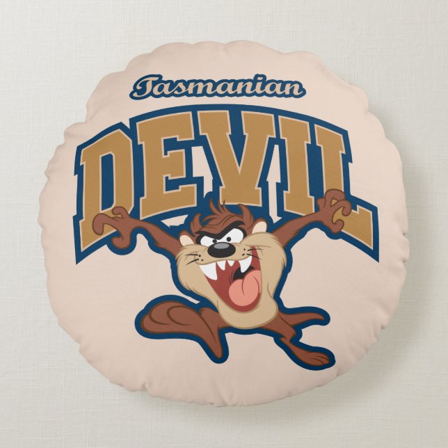 Coussins Ronds Patch de diable de Tasmanie TAZ™ (Devant)