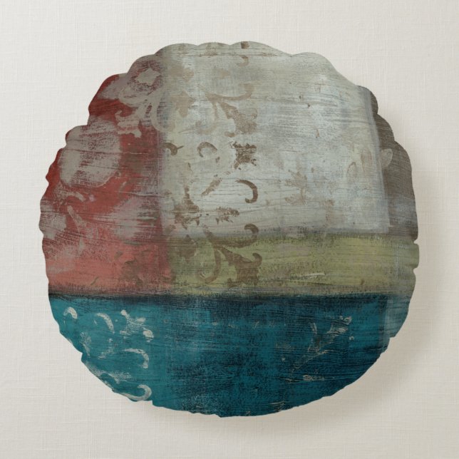 Coussins Ronds Patrimoine Abstrait I (Devant)