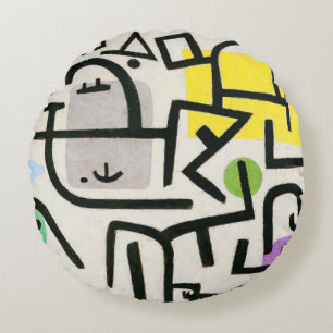 Coussins Ronds Paul Klee Rich Harbour Expressionnisme Abstrait