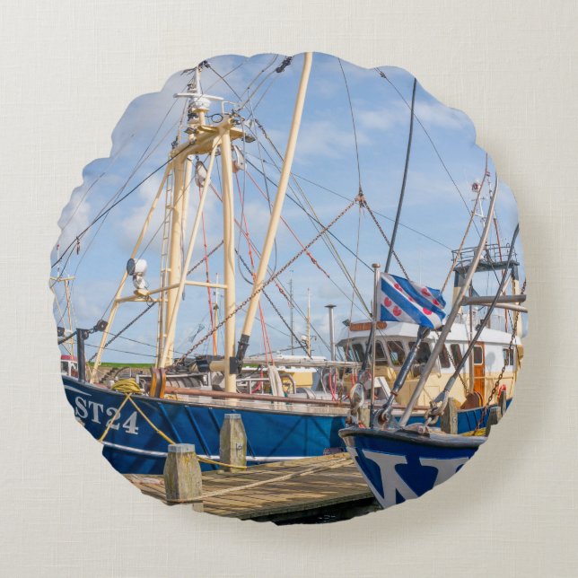 Coussins Ronds PAYS-BAS - STAVOREN - MÉDIA AVRIL 2017 : Amarré  (Devant)