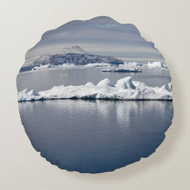 Coussins Ronds Paysage antarctique (Dos)