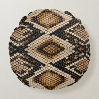 Coussins Ronds Peau de serpent